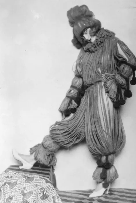 Framed Print : The latest in fancy dress. Miss Betty Brook, an English girl who is starring in Framed Print : The latest in fancy dress. Miss Betty Brook, an English girl who is starring in
