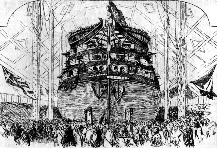 Framed Print : Launch of the Royal Albert, 1854 Framed Print : Launch of the Royal Albert, 1854