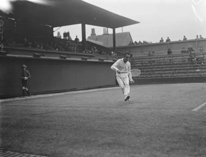 Framed Print : Lawn tennis championships at Wimbledon. H Cochet in play. 22 June 1925 Framed Print : Lawn tennis championships at Wimbledon. H Cochet in play. 22 June 1925