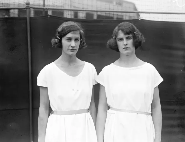 Framed Print : Lawn Tennis Championships at Wimbledon Miss Colyer and Miss Austin at Wimbledon 24 Framed Print : Lawn Tennis Championships at Wimbledon Miss Colyer and Miss Austin at Wimbledon 24