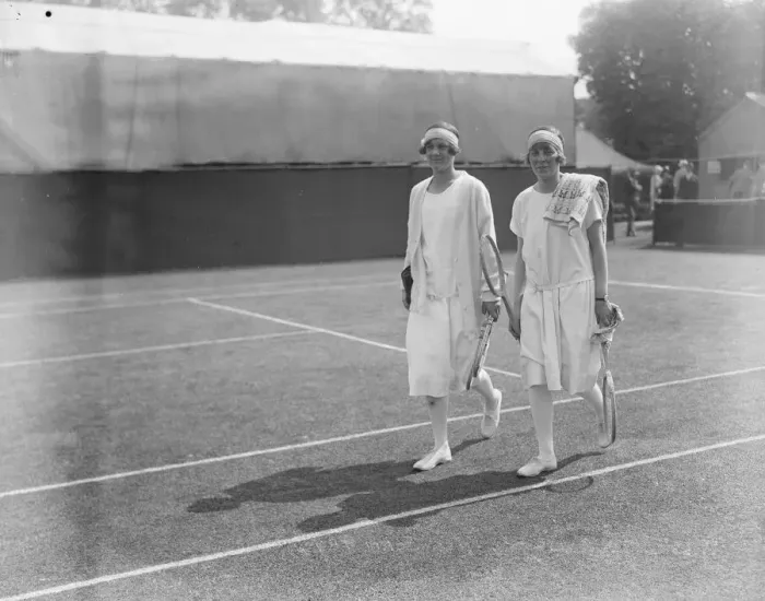 Framed Print : Lawn Tennis Final at Wimbeldon Miss Joan Fry and Miss lumley Ellis 27 may 1925 Framed Print : Lawn Tennis Final at Wimbeldon Miss Joan Fry and Miss lumley Ellis 27 may 1925