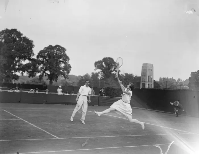 Framed Print : Lawn Tennis Final at Wimbeldon Mr Wheatley and Miss Colyer in play against Mrs Lamb Framed Print : Lawn Tennis Final at Wimbeldon Mr Wheatley and Miss Colyer in play against Mrs Lamb