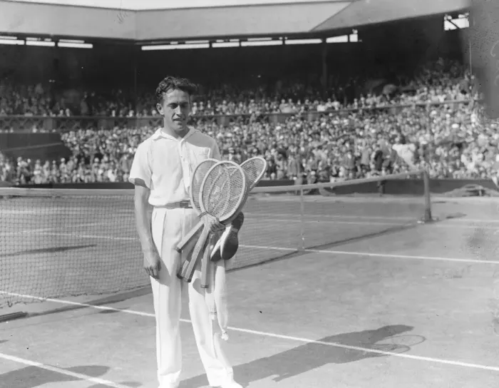 Framed Print : Lawn tennis at Wimbledon. M Cochet after his victory. 30 June 1927 Framed Print : Lawn tennis at Wimbledon. M Cochet after his victory. 30 June 1927