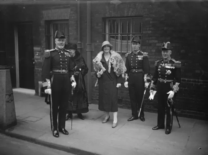 Framed Print : Levee at St Jamess Palace. Left to right : Captain Gask, Lt Pollard, KCB Framed Print : Levee at St Jamess Palace. Left to right : Captain Gask, Lt Pollard, KCB