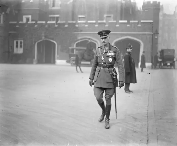 Framed Print : Levee at St Jamess Palace. Lord Saltoun leaving. 10 March 1925