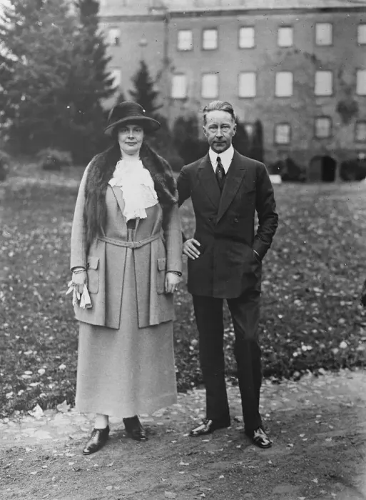 Framed Print : Little Willie at Home The German ex Crown Prince and his wife, the ex Crown Princess Framed Print : Little Willie at Home The German ex Crown Prince and his wife, the ex Crown Princess