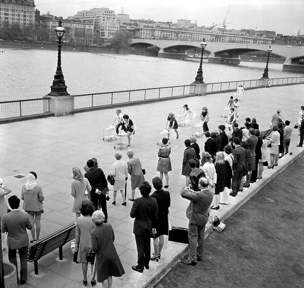 London: The final yards of the 1969 Tea Trolley Stakes run over a distance of 100