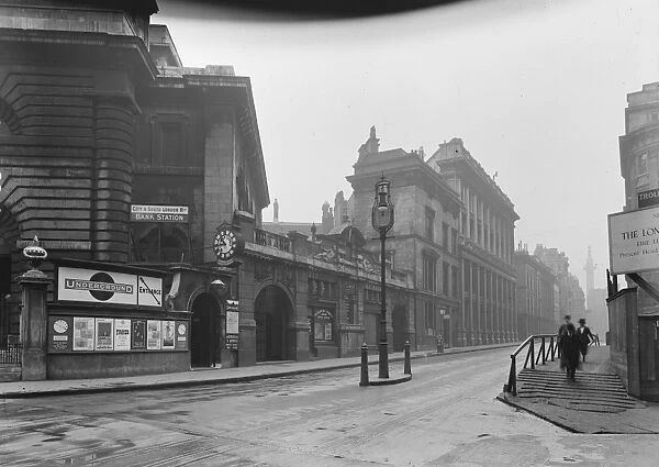 London, King William Street Bank underground station 5 May 1920
