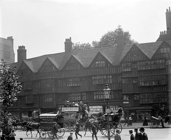 London. Old Holborn, Staple Inn in 1900 1900