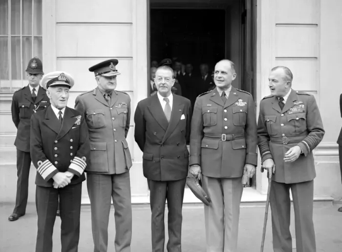 Framed Print : London: Posing outside No 1 Carlton Gardens, London residence of the Defence Minister Framed Print : London: Posing outside No 1 Carlton Gardens, London residence of the Defence Minister