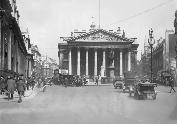 Framed Print : London Royal Exchange Building 20 May 1927 Framed Print : London Royal Exchange Building 20 May 1927