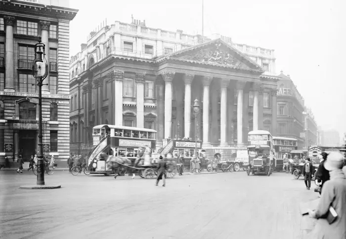 Framed Print : London Royal Exchange Building 20 May 1927 Framed Print : London Royal Exchange Building 20 May 1927