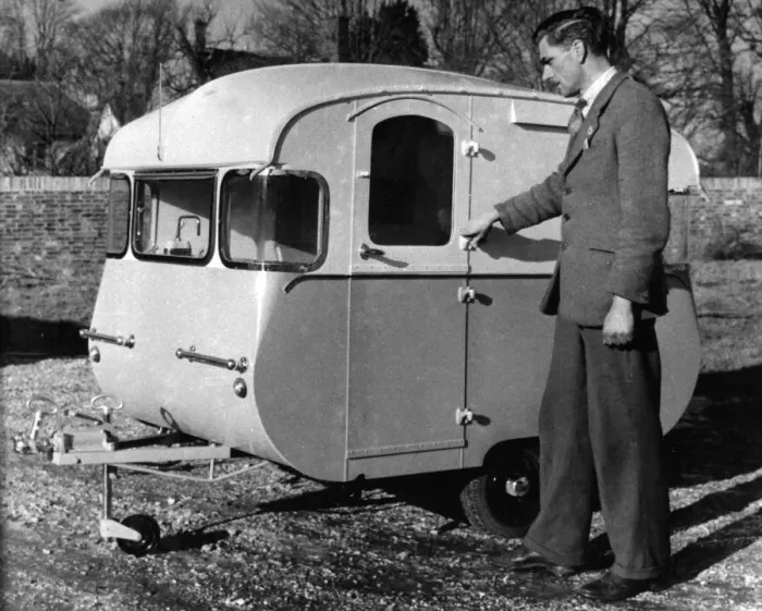 Framed Print : London : A scaled-down model of a real caravan, costing £300, has been presented to Prince Charles Framed Print : London : A scaled-down model of a real caravan, costing £300, has been presented to Prince Charles