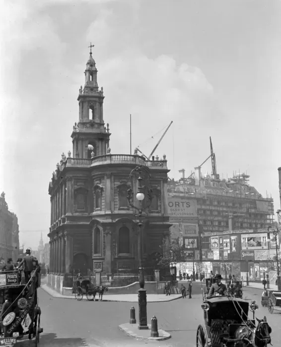 Framed Print : London. St Mary Le Strand Church, Strand, London. 1900 Framed Print : London. St Mary Le Strand Church, Strand, London. 1900
