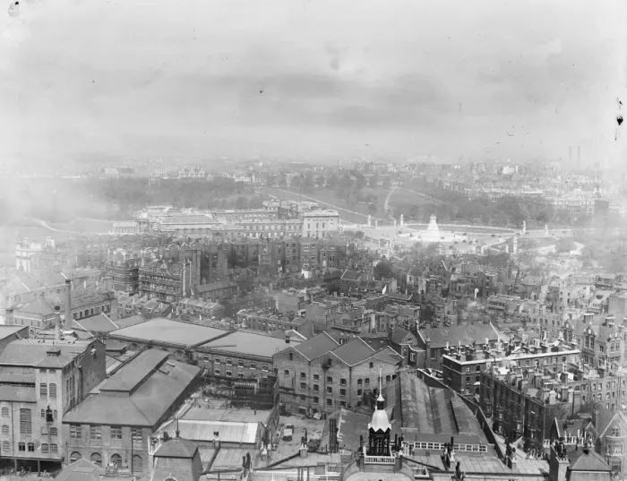 Framed Print : London from Westminster Tower 1919 Framed Print : London from Westminster Tower 1919