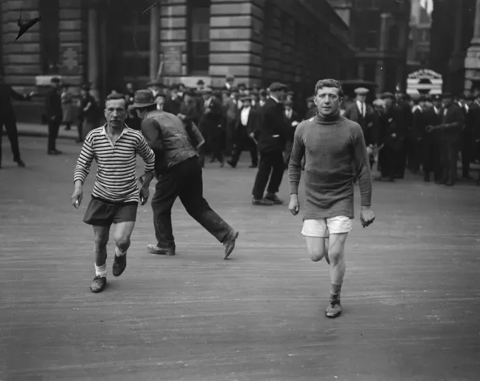 Framed Print : Long Distance Run to Liverpool. International footballer accompanies hart Hart Framed Print : Long Distance Run to Liverpool. International footballer accompanies hart Hart