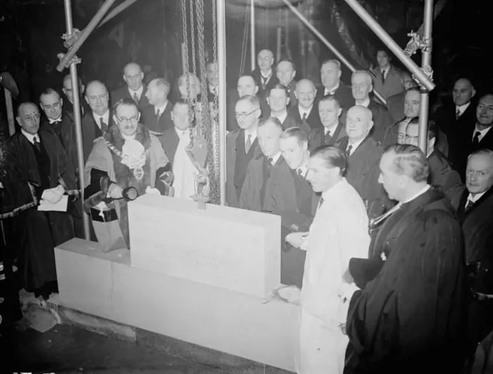 Framed Print : The Lord Mayor of London, Sir Harry Twyford, laid the foundation stone of the new police station Framed Print : The Lord Mayor of London, Sir Harry Twyford, laid the foundation stone of the new police station
