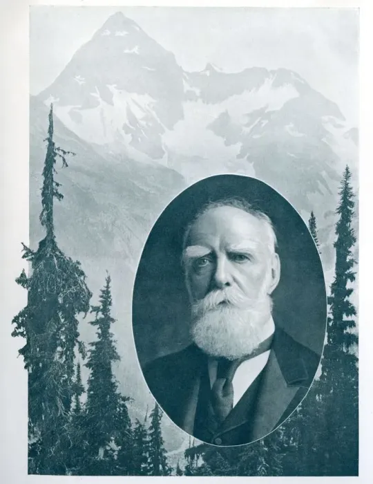 Framed Print : Lord Strathcona with Mount Sir Donald in background Baron Strathcona and Mount Royal Framed Print : Lord Strathcona with Mount Sir Donald in background Baron Strathcona and Mount Royal