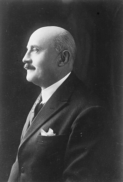 M Joseph Cailleaux, French Minister of Finance. Portrait. 1925
