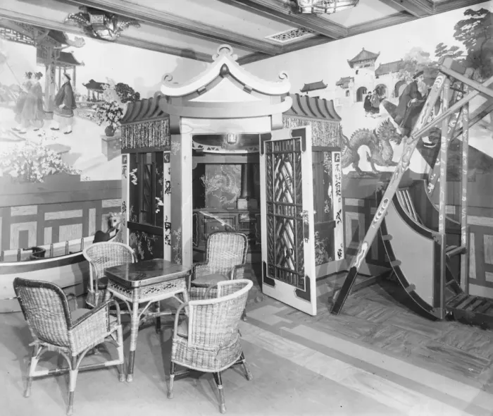 Framed Print : M V Alcantara. A corner in the Childrens Playground. 1927