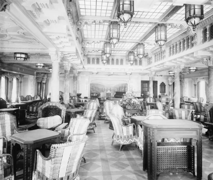 Framed Print : M V Alcantara. The Winter Garden : Lounge. 1927 Framed Print : M V Alcantara. The Winter Garden : Lounge. 1927