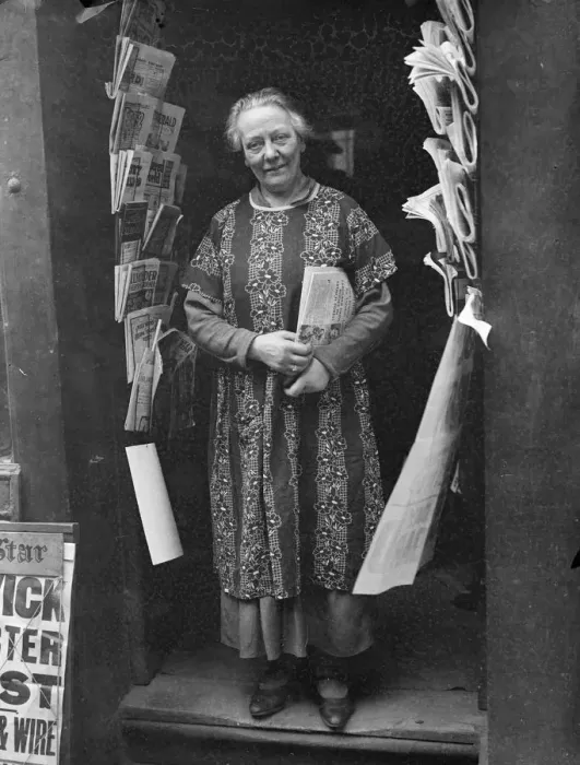 Framed Print : Ma Rushworth yields to progress. After 45 years - refuses to retire Framed Print : Ma Rushworth yields to progress. After 45 years - refuses to retire