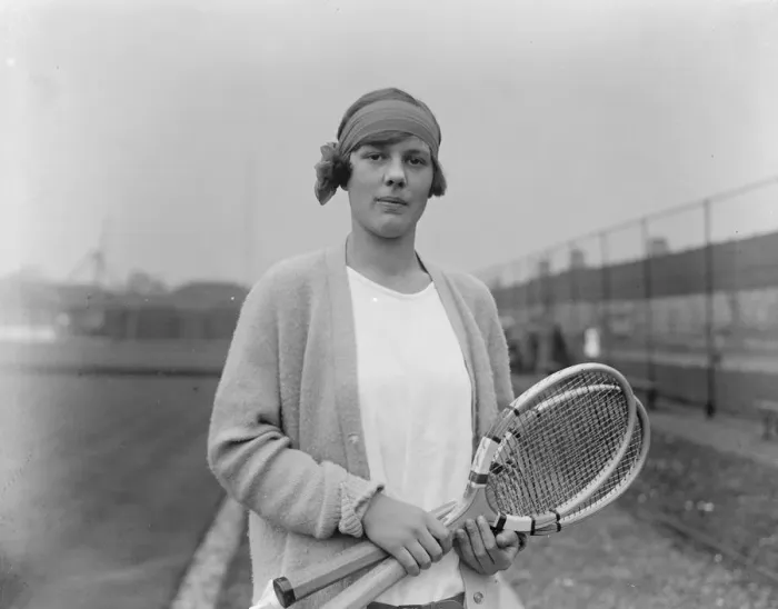 Framed Print : Magdalen Park lawn tennis tournament. Miss Joan Fry who took part in the ladies singles Framed Print : Magdalen Park lawn tennis tournament. Miss Joan Fry who took part in the ladies singles