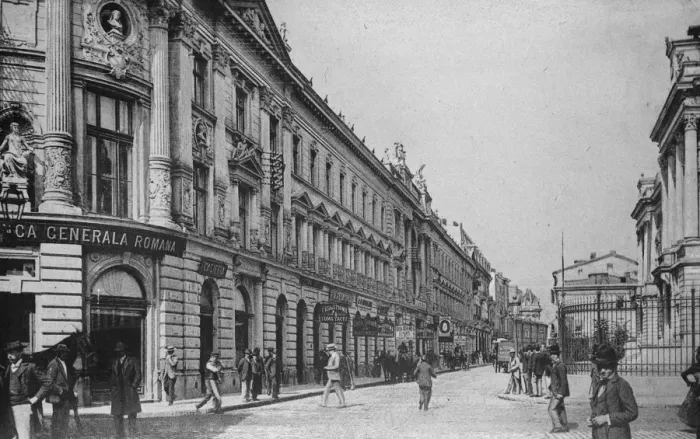 Framed Print : Main business throughfare. Bucharest. 10 May 1928 Framed Print : Main business throughfare. Bucharest. 10 May 1928