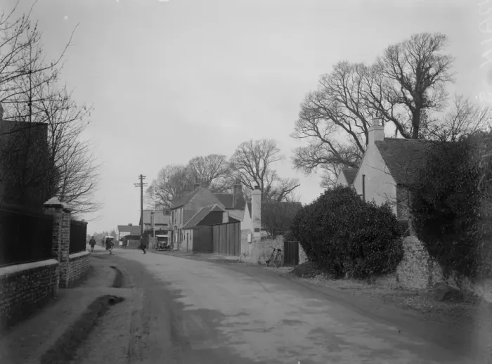 Framed Print : The main street of the village of Aldwick, Sussex
