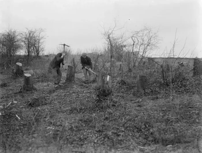 Framed Print : Making way for new road, London Hastings Road to Dartford. 1937 Framed Print : Making way for new road, London Hastings Road to Dartford. 1937