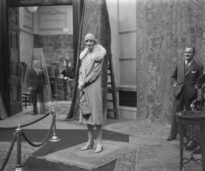 Framed Print : Marchioness of Carisbrooke at Grafton Galleries. 14 July 1930 Framed Print : Marchioness of Carisbrooke at Grafton Galleries. 14 July 1930