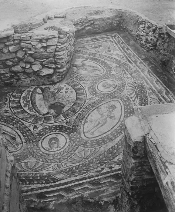 Framed Print : Marvellous mosaic unearthed in Algeria A section of the wonderful punic pavement Framed Print : Marvellous mosaic unearthed in Algeria A section of the wonderful punic pavement