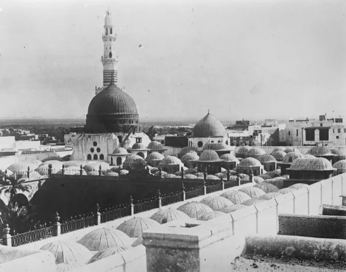 Framed Print : Mecca and Medina. Medina, the Great Mosque. 1925 Framed Print : Mecca and Medina. Medina, the Great Mosque. 1925