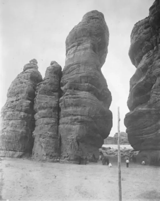Framed Print : Mecca and Medina. Nabrak en Naka. Near Medain Saleh. Huge sand stone monoliths Framed Print : Mecca and Medina. Nabrak en Naka. Near Medain Saleh. Huge sand stone monoliths