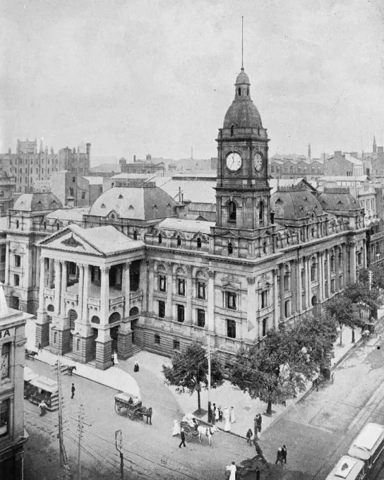Framed Print : Melbourne Town Hall, Australia. 4 February 1925 Framed Print : Melbourne Town Hall, Australia. 4 February 1925
