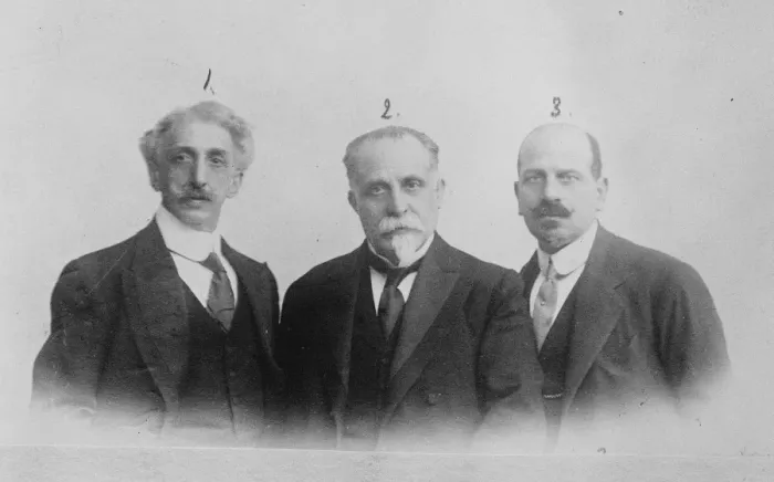 Framed Print : Three members of the Commission appointed to enquire into the atrocities of the Christians Framed Print : Three members of the Commission appointed to enquire into the atrocities of the Christians