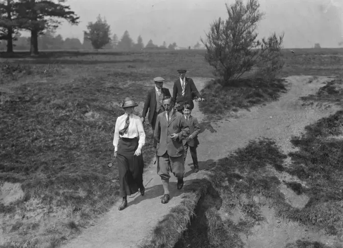 Framed Print : Men V Women Golf match at West Hill Golf Club, Mr Chester, Master and Miss Chubb