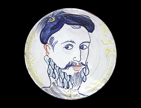 Michaela Gall - tudor portrait plates Robert Dudley