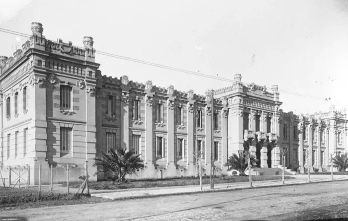 Framed Print : Military school, Montevideo of Uruguay, where the Prince of Wales will attend