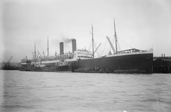 Framed Print : Minnesota of thess Zeeland at Portsmouth. February 1927 Framed Print : Minnesota of thess Zeeland at Portsmouth. February 1927