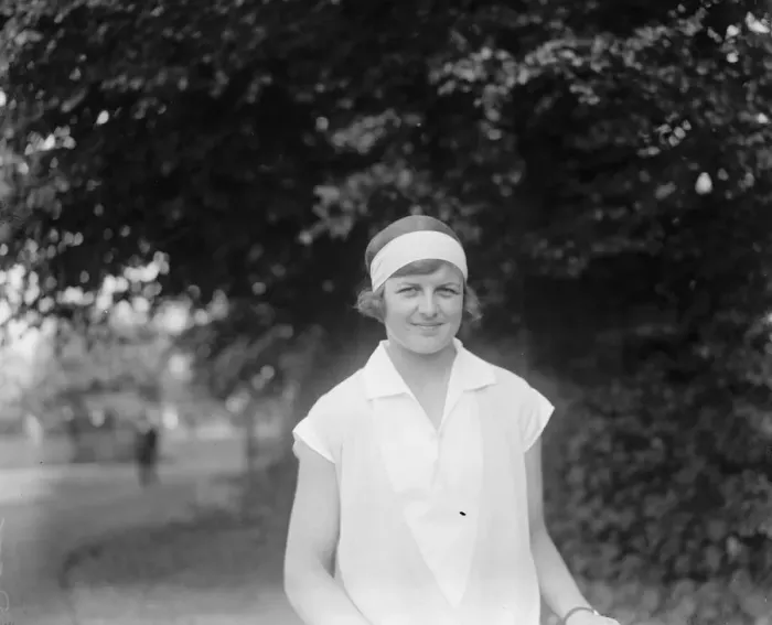 Framed Print : Miss Betty Nuthall, the tennis star. 17 May 1927