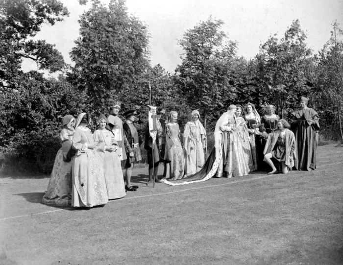 Framed Print : Miss C. Hall, Pageant, Kent Womens Institute, Group. 1934 Framed Print : Miss C. Hall, Pageant, Kent Womens Institute, Group. 1934