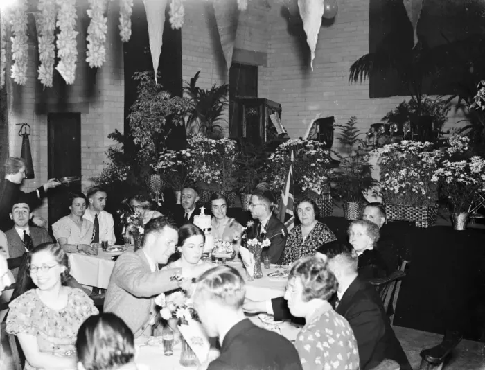 Framed Print : Miss Hakens coming of age party. 1935 Framed Print : Miss Hakens coming of age party. 1935