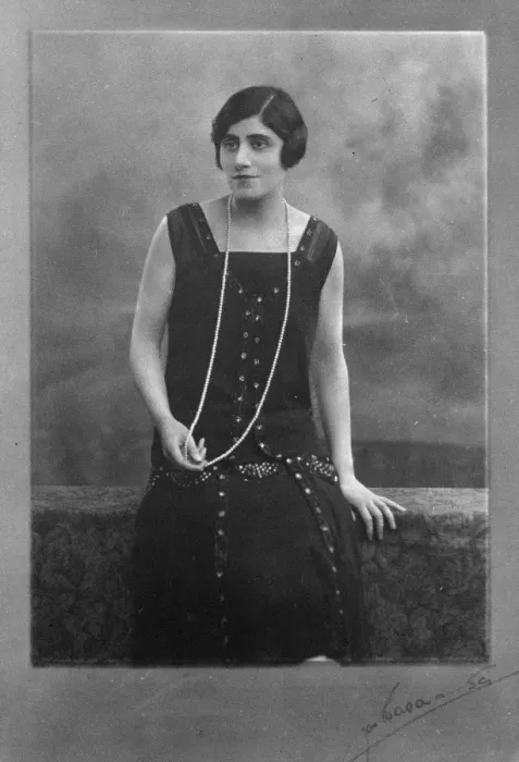 Framed Print : Miss Louise Andree Coury, a sister of Capt V C, who is a member of the Institute of Journalists