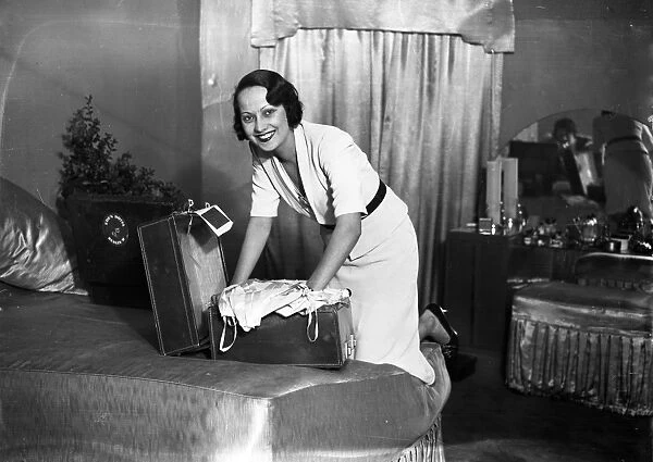 Miss Merle Oberon, the British film star who created so much interest in her film
