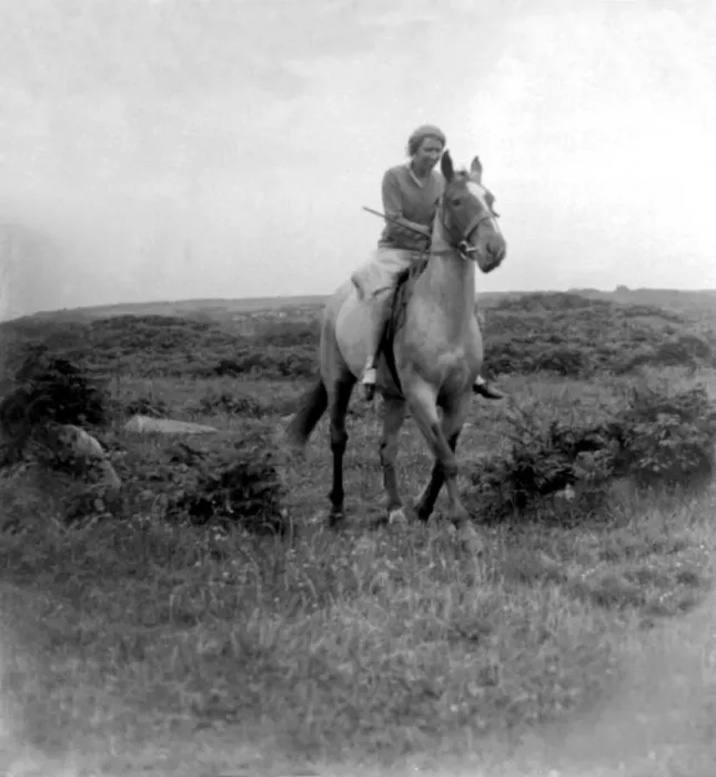 Framed Print : Miss Robins (riding). 1933