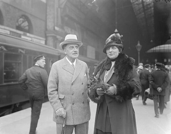 Mme Hilda Roosevelt, niece of the late Theodore Roosevelt, arrived at Victoria Station