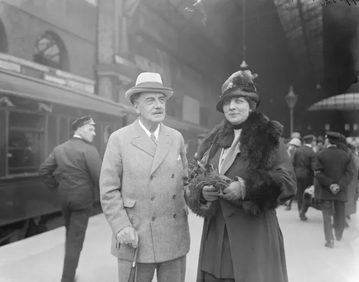Framed Print : Mme Hilda Roosevelt, niece of the late Theodore Roosevelt, arrived at Victoria Station Framed Print : Mme Hilda Roosevelt, niece of the late Theodore Roosevelt, arrived at Victoria Station