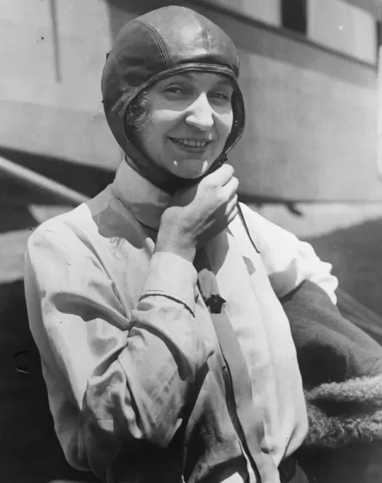 Framed Print : Mme Luba Phillipps, who will soon attempt a Trans Atlantic flight to London. 8 Framed Print : Mme Luba Phillipps, who will soon attempt a Trans Atlantic flight to London. 8
