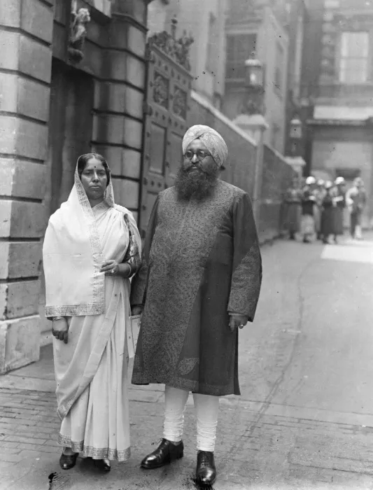 Framed Print : Moluan Singh, member of the Council of India a guest at Royal Garden Party at Buckingham Palace